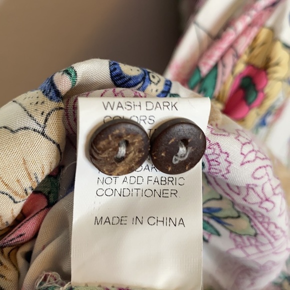 SheIn Women's White & Pink Floral Print Button Front Maxi Dress Rayon size XXL - Picture 7 of 10